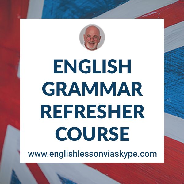 an english teacher's course with the words, english grammar refresher course