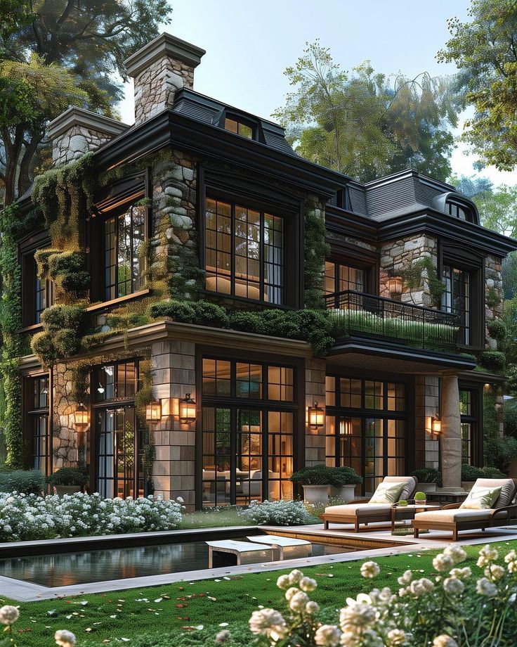 this is an artist's rendering of a luxury home