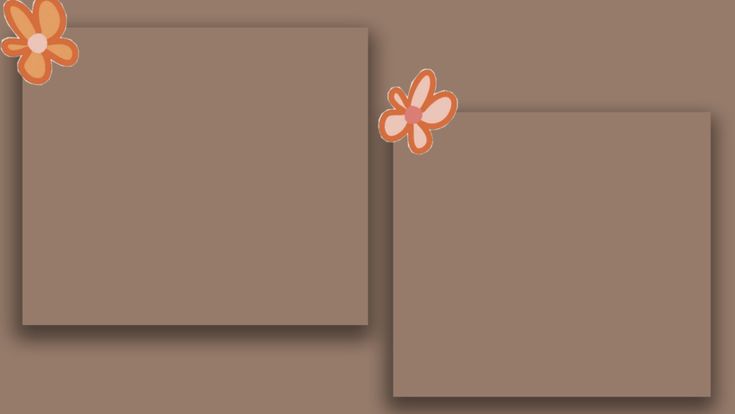 an image of two blank notepads with flowers on them