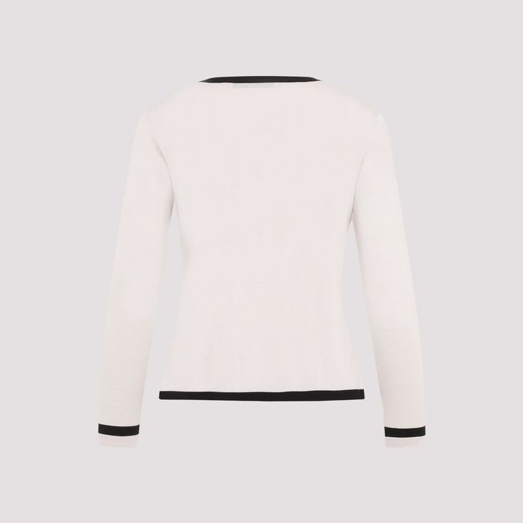 Max Mara`s Kenya Ecru Wool Cardigan. Ecru virgin wool yarn, back contrasting edges, v-neckline, button closure, front faux pockets, long sleeves, straight hem. Valentino Garavani Bag, Pleats Please Issey Miyake, Saint Laurent Shoes, Luxury Dress, Sneaker Wedge, Wool Cardigan, Yoga Wear, Skirt Suit, Max Mara