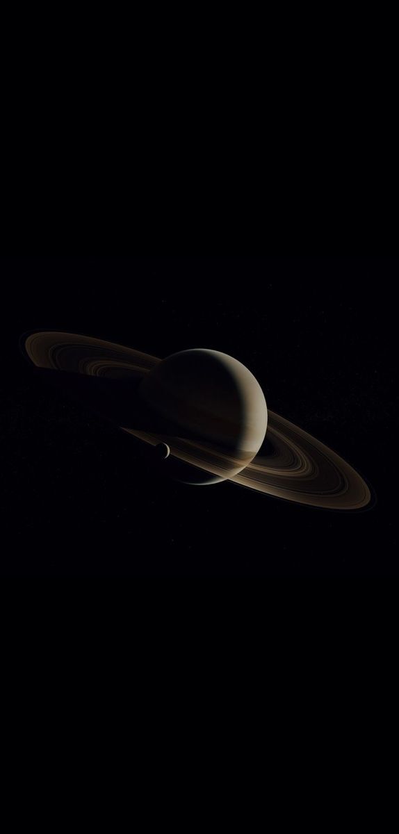 saturn and its two rings in the dark sky, taken by nasa's cassnix