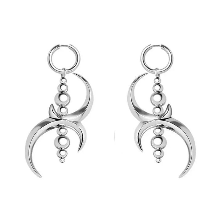 Celestial Orbit Dangle Earrings | AESTHETIC ACCESSORIES – Boogzel Clothing Dangle Earrings Aesthetic, Indie Accessories, Accessories Y2k, 90's Aesthetic, Aesthetic Accessories, Earrings Aesthetic, Aesthetic Jewelry, Wire Wrapped Jewelry, Crescent Moon