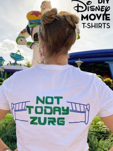 the back of a woman's t - shirt that says not today zur