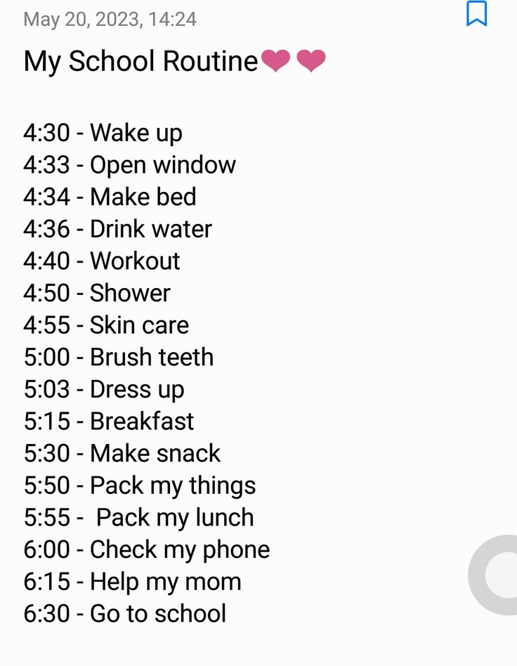 4:30 Am Morning Routine, Morning Routine For School, Am Morning Routine, 7th Grade Tips, Routine School, School Routine For Teens, Morning Routine School, School Preparation, School Morning