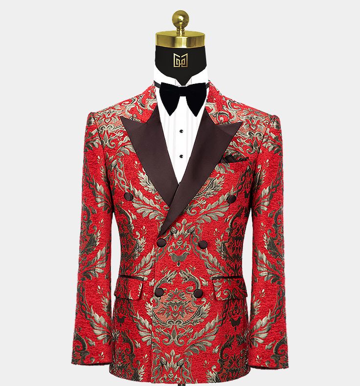 Embroidered Tuxedo, Gold Tuxedo, Tuxedo Wedding Suit, Red Tuxedo, Menswear Inspiration, Burgundy Tuxedo, Tuxedo Shirt, White Tuxedo, Gold And Red