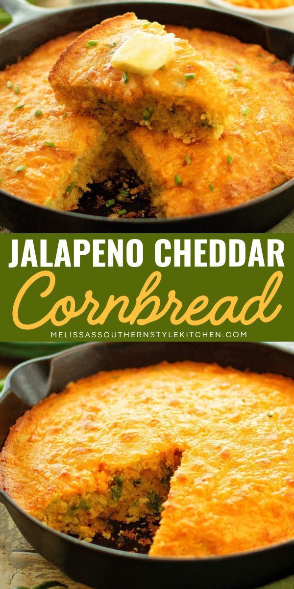 This simple casserole recipe is the BEST jalapeno cheddar cornbread recipe you'll ever try! A sweet jalapeno cheddar cornbread recipe with spices from the peppers. You don't want to miss this side dish recipe, save this now! Jalapeno Cheddar Cornbread Cast Iron, Cornbread Casserole With Jalapenos, Smoked Jalapeño Cornbread, Jalapeno Cornbread With Cream Corn, Jalapeño Cornbread Casserole, Easy Jalapeno Cornbread, Pinto Beans Soup, Crackling Cornbread, Cheesy Jalapeno Cornbread