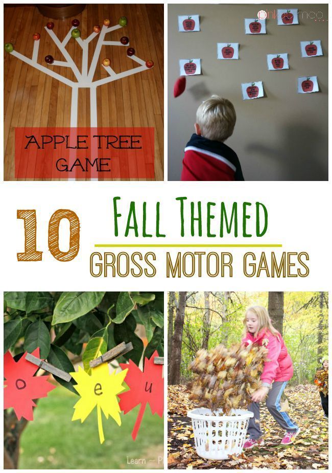 the top ten fall themed gross motor games