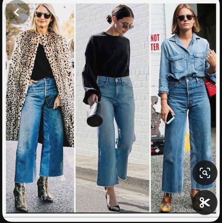 Vestiti In Jeans, Wide Leg Jeans Outfit, Mode Hippie, Outfit Jeans, Fashion Jeans, Mode Casual, 2019 Fashion, Jeans Outfit, Mode Inspo