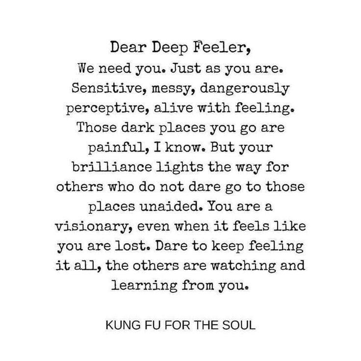 a poem written in black and white with the words dear deep feeler, we need you