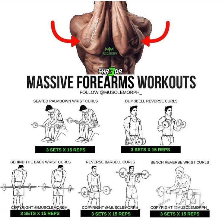 a poster with instructions on how to do the massive chest and back exercises for men