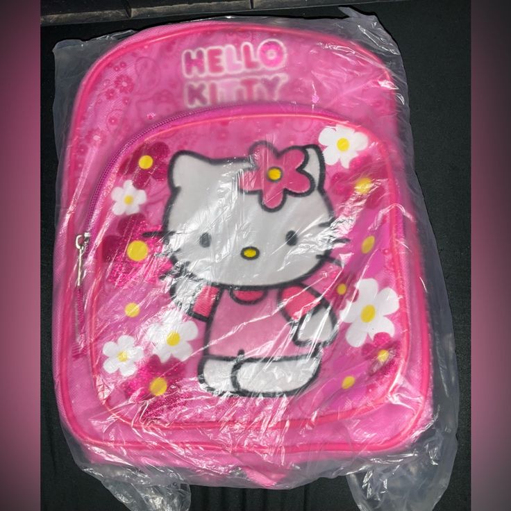 Nwt Hello Kitty Mini Backpack Pink Hello Kitty Print Bag For Back To School, Pink Hello Kitty Print Standard Backpack, Pink Hello Kitty Print Backpack, Hello Kitty Print School Bag, Rectangular, Hello Kitty Print School Bag, School Bag With Hello Kitty Print, School Bags With Hello Kitty Print, Rectangular Shape, Hello Kitty Rectangular Backpack For Back To School, Pink Hello Kitty Standard Backpack