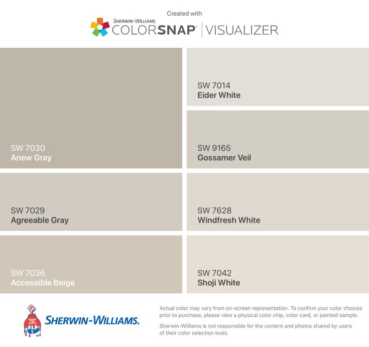 the color scheme for colorsnap visualizer, which is available in several different shades