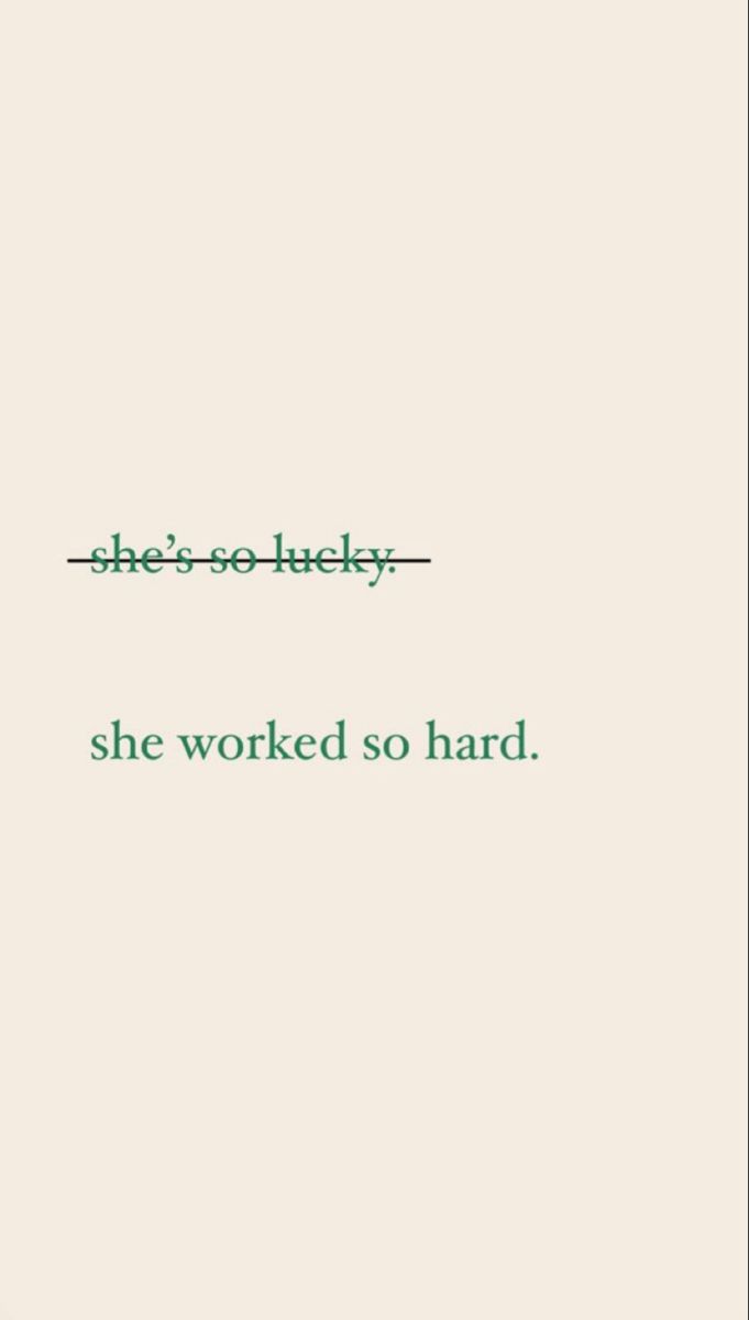 the words she worked so hard are written in green