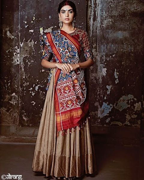 Banarasi Print, Gaurang Shah, Patola Design, Designer Bridal Lehenga Choli, Bandhani Dress, Choli Dress, Lehnga Dress, Lehenga Blouse Designs, Half Saree Designs