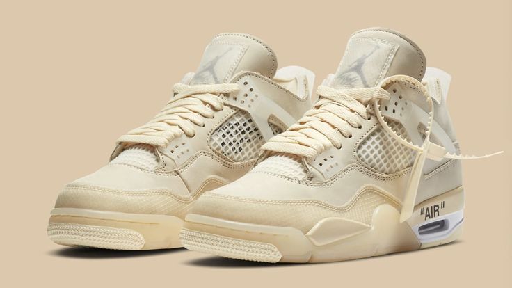 Air Jordan 4 Off White, Jordan 4 Retro Off White, Black Cat 4s, Jordan 4 Off White, Retro Jordans, Red Thunder, Basketball Shoes For Men, White Jordans, Nike Jordan Retro