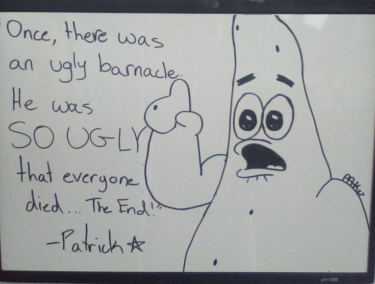 a drawing of a banana pointing to the left with an angry message written on it