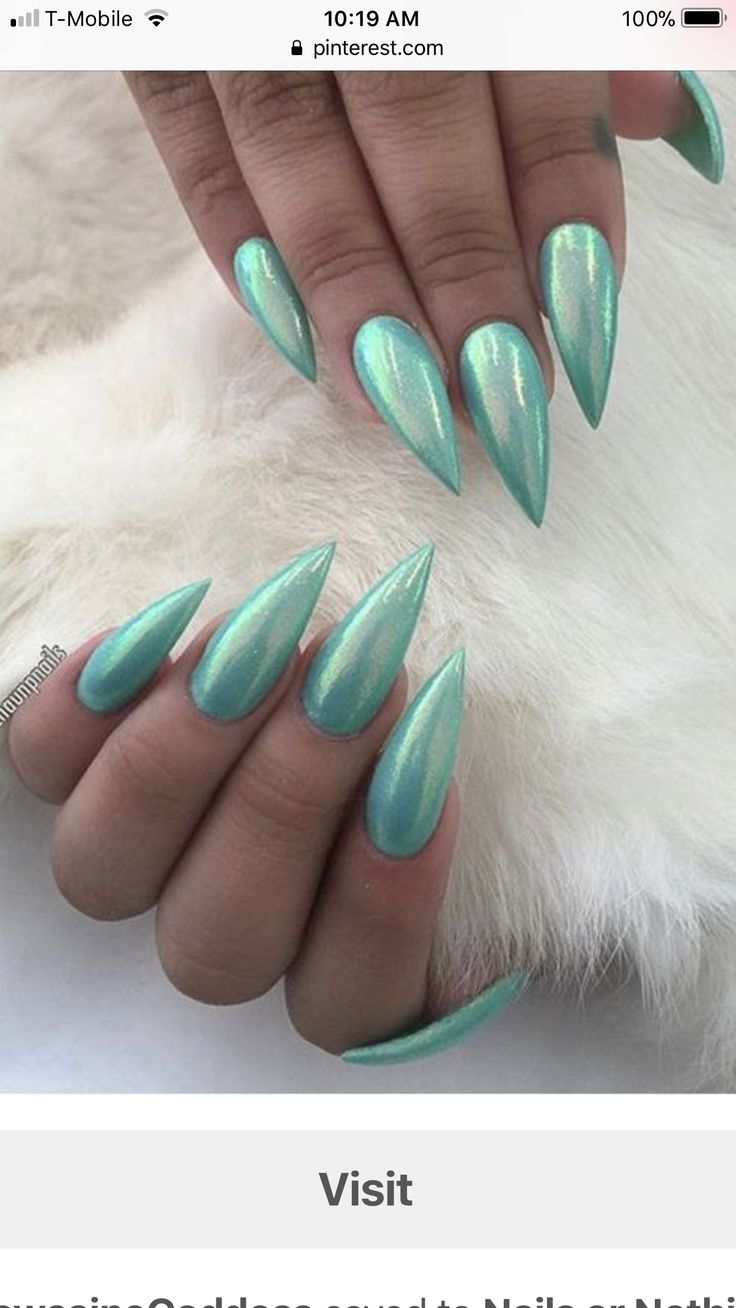 Mermaid Nail Art, Ideas Uñas, Nail Effects, Colorful Nail Art, Mermaid Nails, Nails Polish, Metallic Nails, Pedicures, Chrome Nails