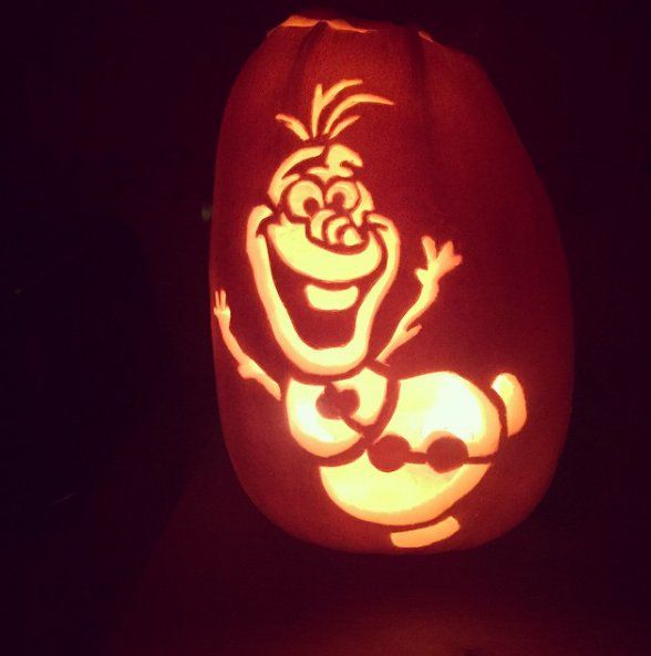 a pumpkin carved to look like the character from disney's beauty and the beast