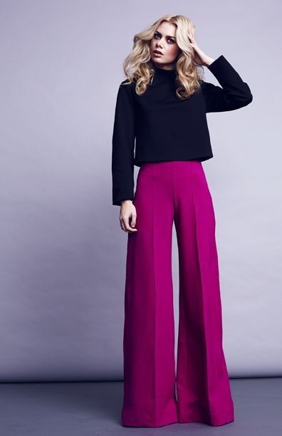 Ripley Rader, Wide Leg Pants Outfit, Chique Outfits, Purple Pants, Pink Pants, Mode Inspiration, Looks Style, Work Attire, Office Outfits