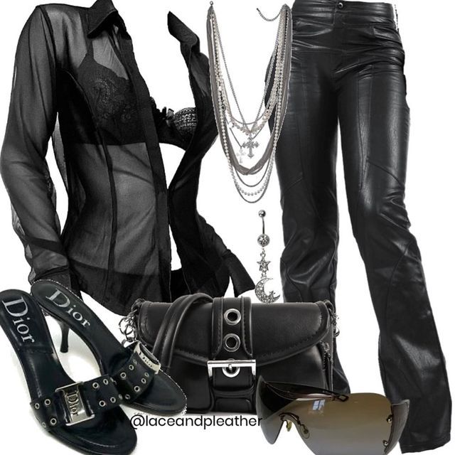 Daring Diva Outfits, Bayonetta Aesthetic, How To Style Leather Pants, Style Leather Pants, Villain Outfits, Effortless Look, Office Siren, Virtual Stylist, November 17