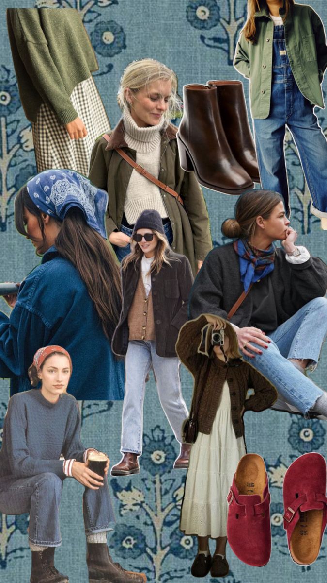 I’m revamping my closet this fall and this collage is the vibe im going for. Cozy, pops of color, simple, classic Western Denim Shirt, Outfit Inspo Fall, Mom Outfits, Fall 2024, Winter Looks, Fall Winter Outfits, Cute Casual Outfits, Denim Shirt, Look Fashion