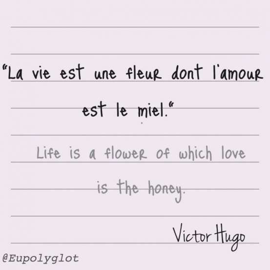 a handwritten note with the words'la vie est une fleur don't i