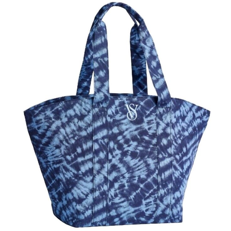 Strap Drop: 9.84" Dimensions: 21" X 6.3" X 13" Zipper Closure Imported Composition Body: 100% Cotton Trim: 100% Polyvinyl Chloride Lining: 100% Polyester Condition: New With Tags Victoria's Secret Beach Bag For Summer, Victoria's Secret Summer Beach Bag, Victoria's Secret Casual Beach Bag, Trendy Victoria's Secret Bags For Summer, Trendy Victoria's Secret Summer Bags, Casual Blue Beach Bag For Spring, Blue Beach Bag For Everyday Use In Spring, Blue Beach Bag For Everyday Spring Use, Blue Everyday Beach Bag For Spring