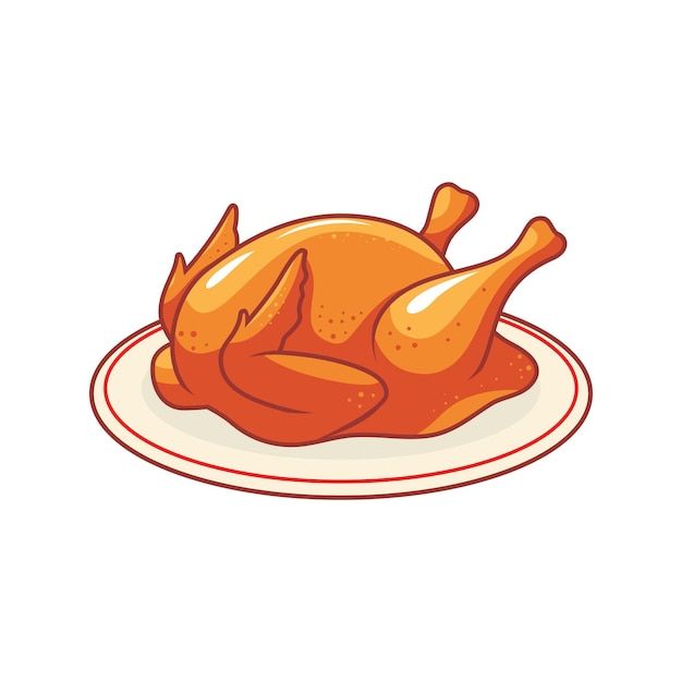 a roasted chicken on a white plate