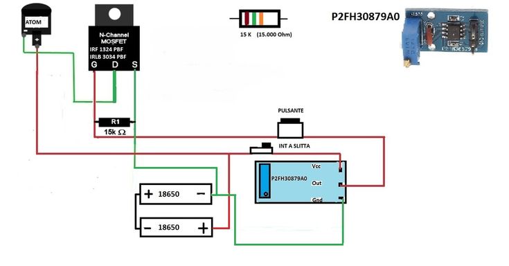 an electronic device connected to a circuit