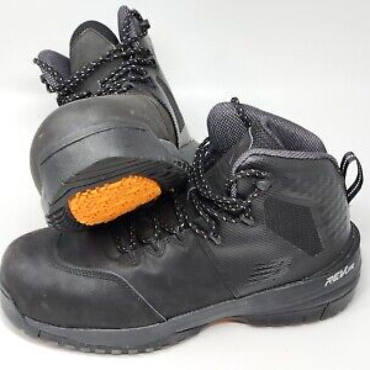 Composite Toe Cap Slip-Resistant Outsole Electrical Hazard Protectoin 50% Leather, 50% Synthetic Machine Washable Rugged Black Fade-resistant Sneakers, Black Fade-resistant Leather Work Boots, Black Leather Work Boots Fade-resistant, Black Rugged Low-top Waterproof Boots, Black Rugged Low-top Work Boots, Casual Low-top Impact Resistant Waterproof Boots, Rugged Low-top Waterproof Black Boots, Casual Low-top Waterproof Boots With Impact Resistance, Black Steel Toe Walking Sneakers