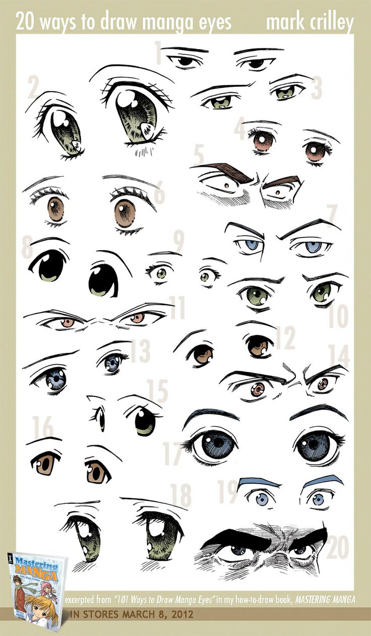 the eyes are drawn in different ways to show how they're made with each other