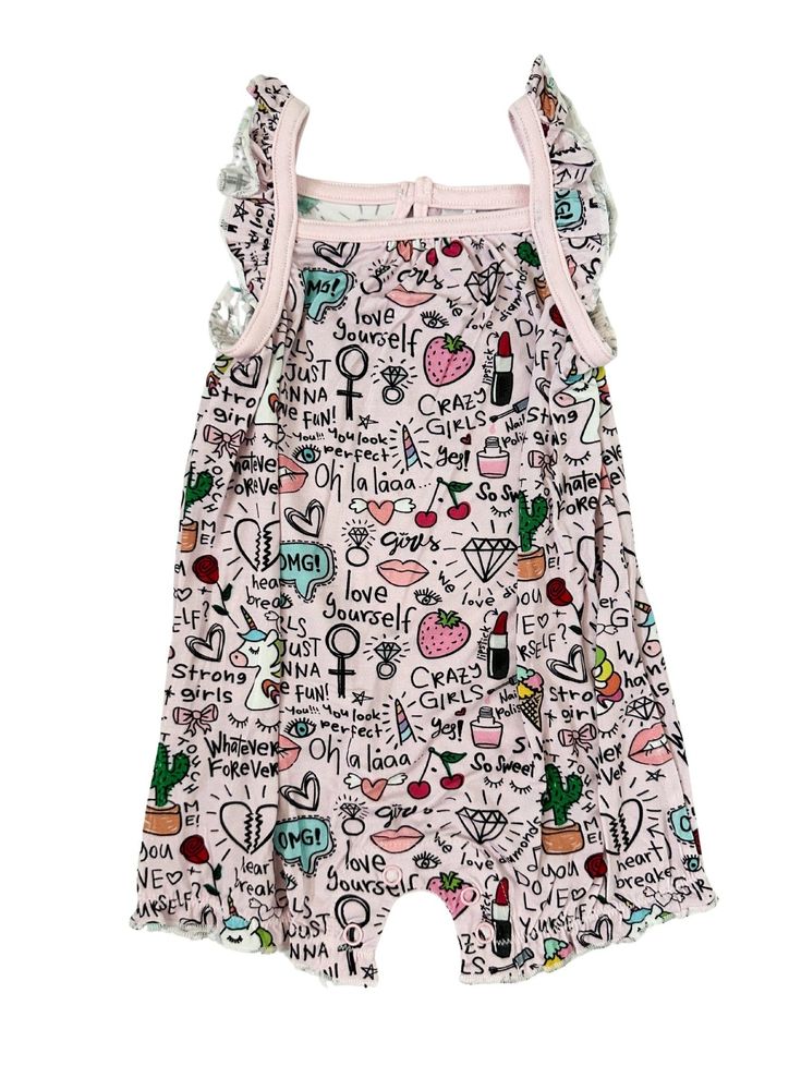 Our amazingly soft flutter rompers will keep your little your little babe cool and comfy all day long. These soft as butter flutter sleeve rompers are perfect for spring and summertime lounging. 93% Bamboo and 3% spandex Wash cold with like colors; stays soft wash after wash Snaps on legs makes for easy breezy diaper changes Not treated with flame retardants Flutter Sleeve Bubble Romper With Ruffles For Playtime, Cute Cotton Bubble Romper With Flutter Sleeves, Playful Cotton Bubble Romper With Flutter Sleeves, Spring Cotton Bubble Romper With Ruffle Sleeves, Cute Bubble Romper With Flutter Sleeves For Playwear, Spring Cute Bubble Romper With Ruffle Sleeves, Summer Bubble Romper With Ruffles And Short Sleeve, Spring Bubble Romper With Ruffles And Flutter Sleeves, Summer Short Sleeve Ruffled Onesie