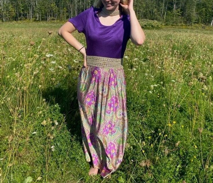 70's purple psychedelic dress - keyhole on the front - gold lacy collar - polyester material - cool psychedelic gold and purple pattern with flowers - has a zipper and metal clasp on back - has bust lines on the front - short sleeved condition: has one stain on the front (as pictured) other than that no other flaws 56 inches long 27 inch waist 32 inch bust 6 inch long keyhole 1 inch collar Thank you for looking! Browse the rest of my shop for more bohemian vintage lovelies! & Follow along on Ins Vintage Fitted Maxi Dress For Festival, Purple Paisley Print Dress For Spring, Purple Paisley Print Spring Dress, Purple Hippie Maxi Dress For Summer, Fitted Vintage Maxi Dress For Festival, Fitted Maxi Dress For Festivals With Short Sleeves, Fitted Maxi Dress With Short Sleeves For Festivals, Fitted Purple Maxi Dress For Festival, Fitted Hippie Maxi Dress For Spring