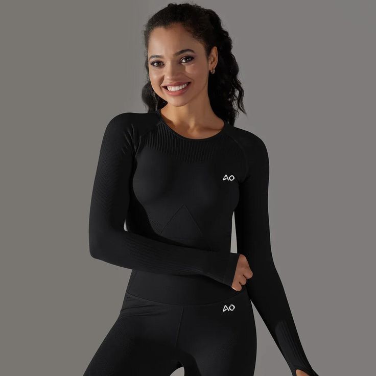 Introducing the Swift Top, the seamless sport fitness crop top designed to take your workouts to the next level. Perfect for yoga, gym sessions, and all your fitness activities, this top combines style, comfort, and functionality in one sleek package.✔️Seamless Design✔️Breathable Fabric✔️Form-Fitting Support✔️Stylish Crop Length✔️Versatile and Functional High Stretch Seamless Technical Tops, Functional Black Top With Seamless Design, Black Seamless Tops For Pilates, Functional Black Tops With Seamless Design, Functional Black Seamless Tops, Seamless Black Tops For Pilates, Black Sporty Seamless Crop Top, Black Seamless Sporty Crop Top, Sporty Black Seamless Crop Top