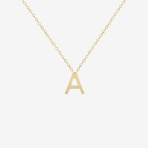 Initial Necklace in Gold Vermeil A Initial Necklace, Amelia Rose, 14th Birthday, Gold Letter, A Necklace, Gold Letters, Classic Gold, Beautiful Necklace, Initial Necklace