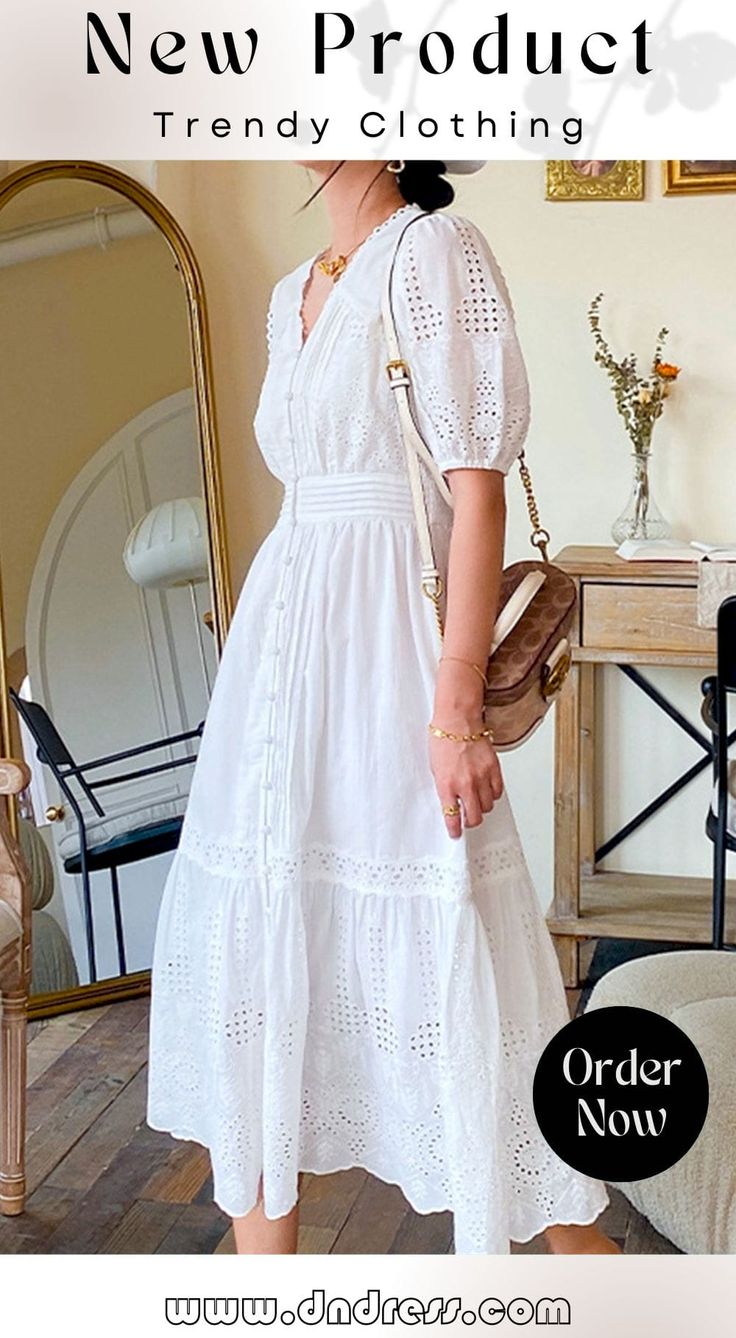 White Emroidered V-neck Maxi Dress Embroidered V-neck Midi Dress For Brunch, Elegant Embroidered V-neck Midi Dress, Embroidered V-neck Midi Dress, V-neck Midi Dress With Floral Embroidery, Elegant V-neck Midi Dress With Floral Embroidery, White Bohemian V-neck Dress, Chic V-neck Midi Dress With Floral Embroidery, White Linen V-neck Maxi Dress, White V-neck Tiered Casual Dress