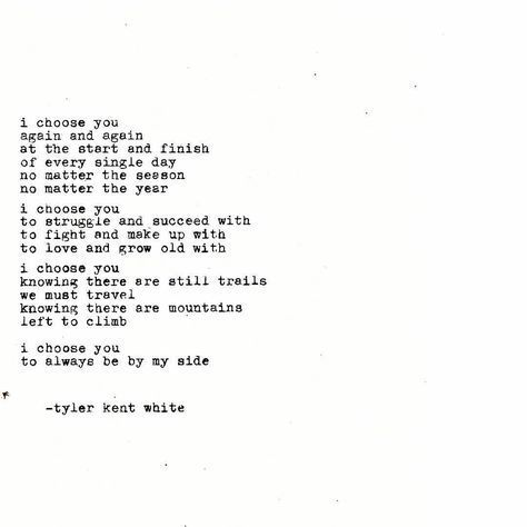 an old typewriter with the words i choose you