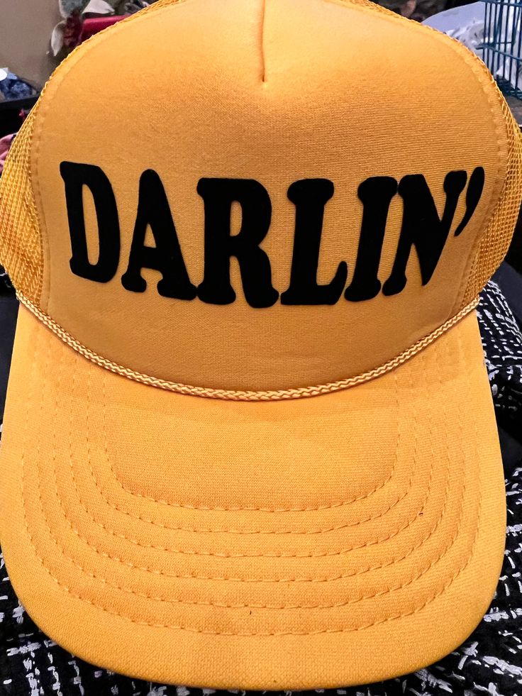 Darlin' Flock Trucker Hat-Caps-Branded Envy Trucker Hat Designs, Funny Trucker Hats, Holy Jeans, Hat Business, Funny Trucker Hat, Hat Aesthetic, Southern Outfits, Boho Hat, Funny Hats