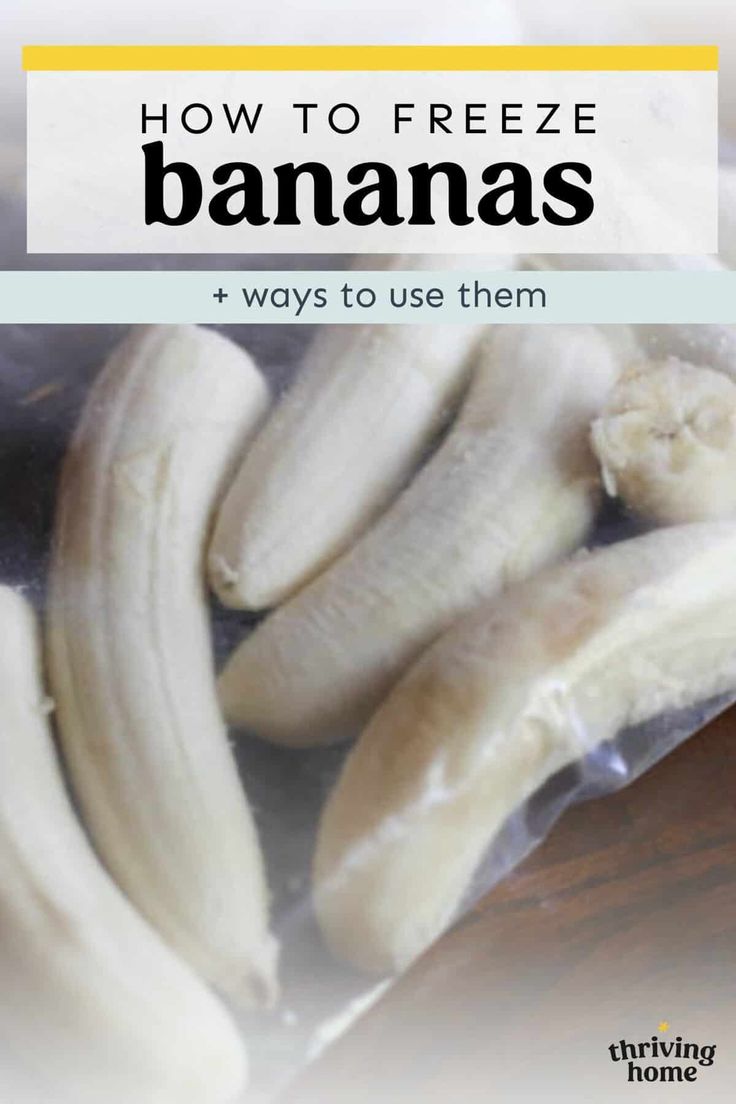 how to freeze banana's and ways to use them in the kitchen or at home