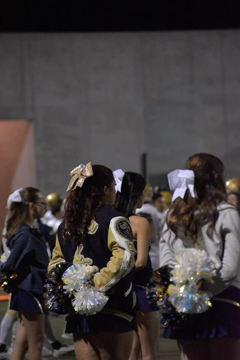 the cheerleaders are all dressed up and ready to perform