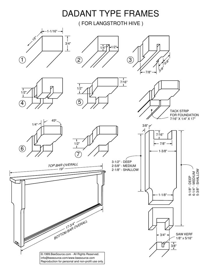 the diagram shows different types of brackets and frames for various types of windows, including one with