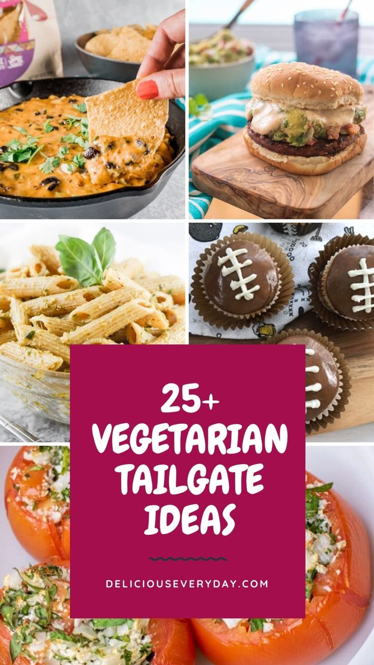 the 25 vegetarian tailgate ideas are perfect for any football fan in your life and it's easy to make