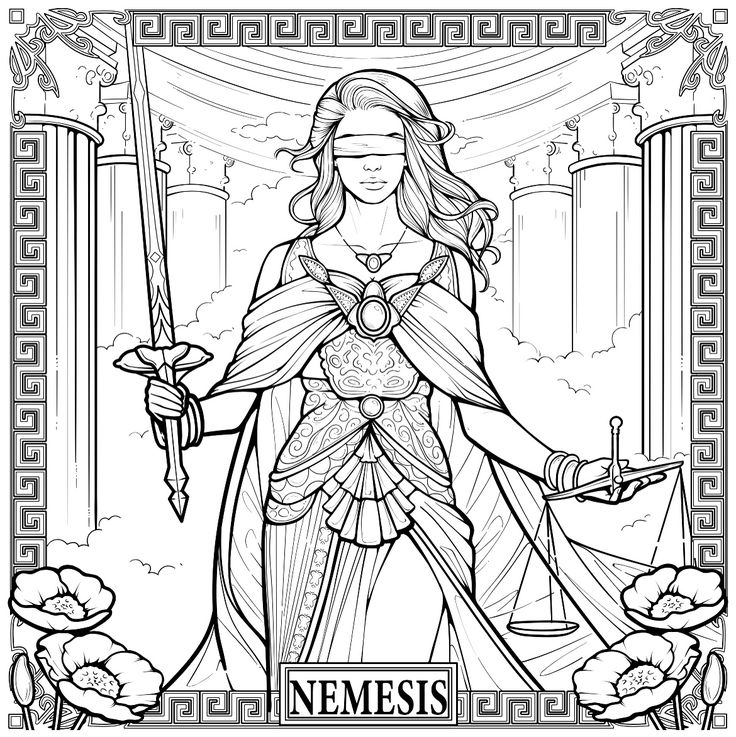 Mythology Coloring Pages, Legend Images, Color Sheets, Color Drawing Art, Adult Coloring Designs, Drawing Templates, Cool Coloring Pages, Shadow Work, Coloring Book Art