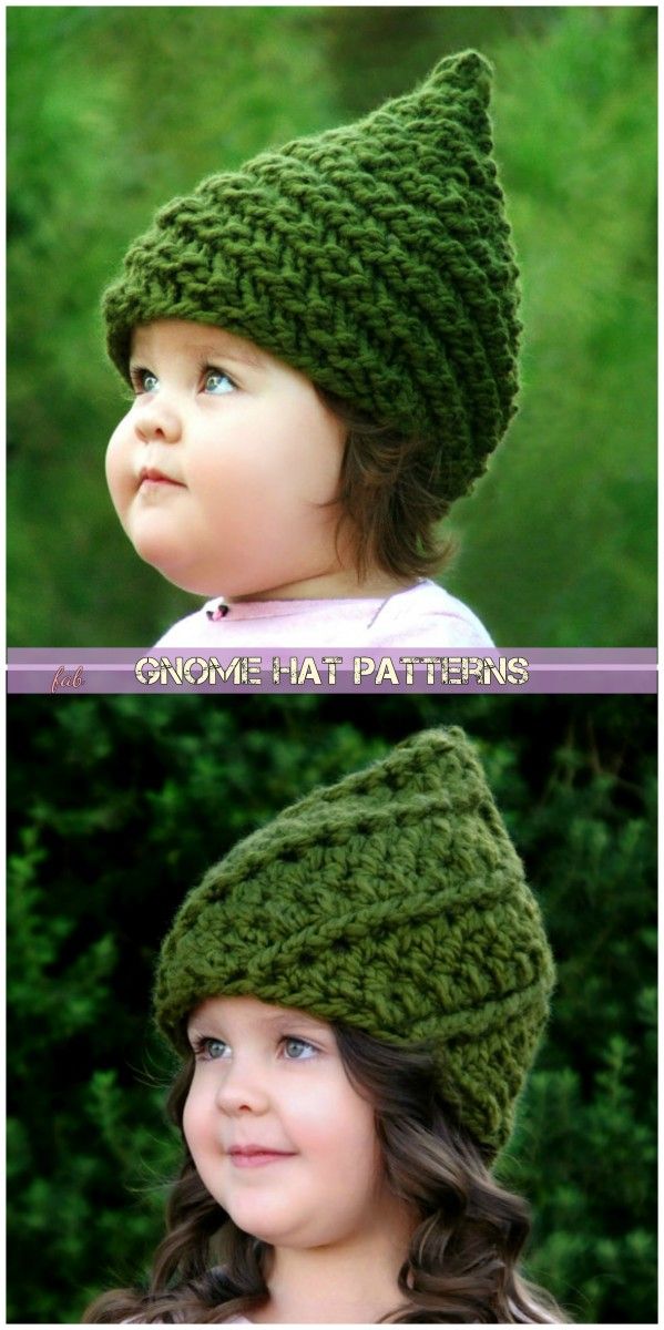 Knit Crochet Gnome Hat Patterns Gnome Hat Patterns, Crochet Gnome Hat, Spiral Crochet Pattern, Crochet Baby Hats Free Pattern, Crochet Gnome, One Skein Crochet, Crochet Dog Patterns, Crochet Kids Hats, Hat Patterns Free