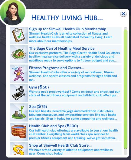 the health living hub app is displayed on an iphone screen, with information about it