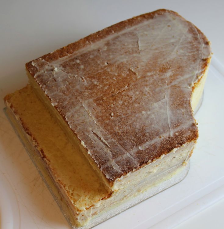 a piece of cake sitting on top of a white plate