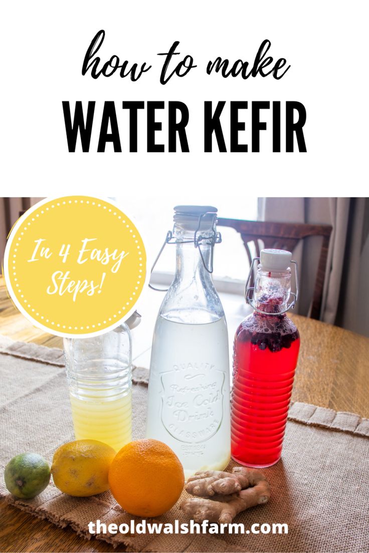 how to make water kefir with lemons, ginger and orange juice on the table