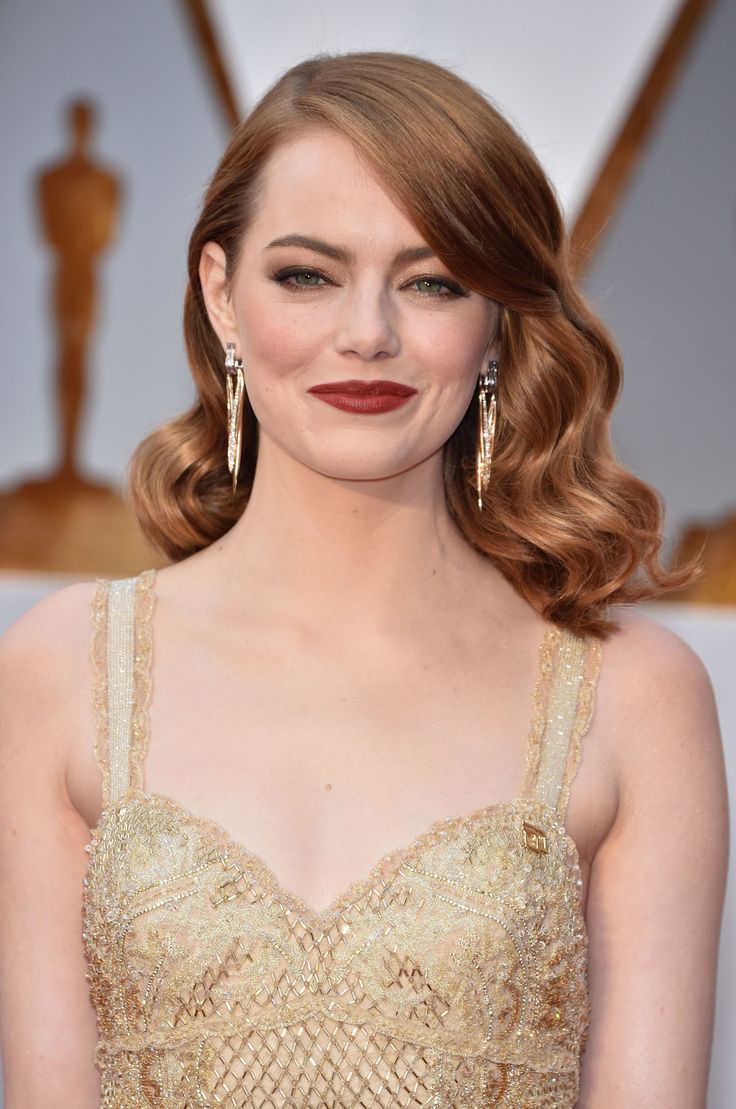 Best Oscars Hairstyles and Makeup Looks 2017 - Red Carpet Beauty Looks From Academy Awards Oscar Hairstyles, Old Hollywood Waves, Old Hollywood Hair, Red Carpet Beauty, Red Carpet Hair, Hollywood Hair, Hollywood Waves, Haircut Inspiration, Penteado Cabelo Curto