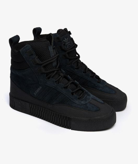 Buy now Adidas SAMBA BOOT W - GZ8107 Adidas Samba, Black Sneaker, Black Adidas, Adidas Women, All Black Sneakers, The Fall, All Black, Buy Now, Fall Winter