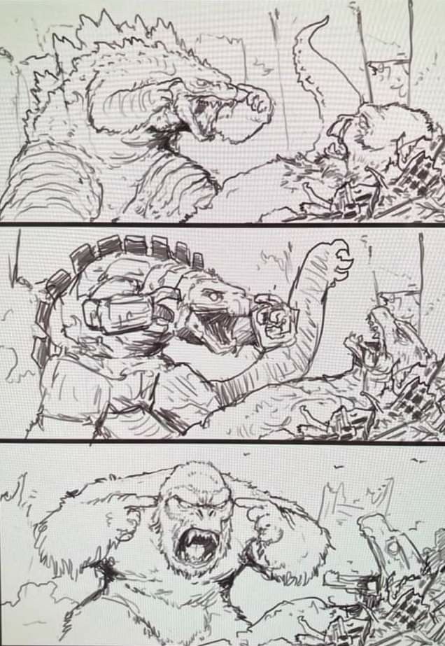 the storyboard shows how to draw godzillas and other creatures in this comic strip